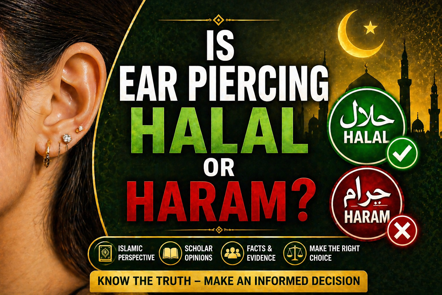 Muslim Guide on Ear Piercing