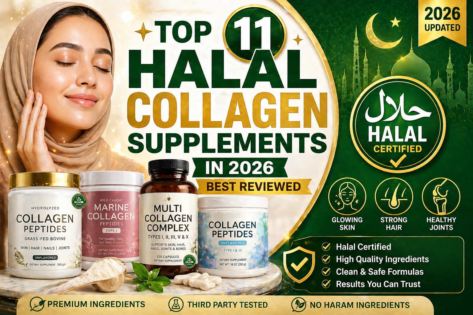Top 11 Halal Collagen Supplements